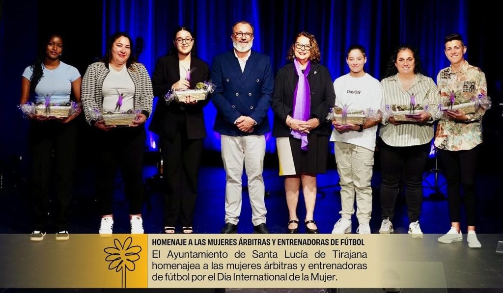 Santa Lucía reconoce a nuestras árbitras en el Día Internacional de la Mujer
